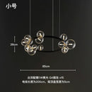 Nordic Design LED Pendant Lights: Sleek Glass Bubble Hanging Lamp by Ljojo