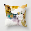 Ljojo Marble Ocean Sea Pattern Polyester Throw Pillow Cover - Home Sofa Decor