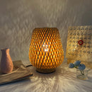 Bamboo-Woven Lamp Handmade Craft Table Lamp Bedroom Study Decor Ljojo