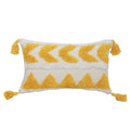 Chenille Tufted Boho Pillow Case with Tassels - Ljojo Brand