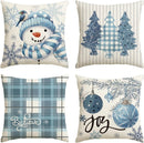 Ljojo Merry Christmas Pillow Cover 45x45cm - Winter Xmas Home Decorations