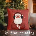 Christmas-themed Digital Printed Pillow Covers by Ljojo - Perfect for Sofa, Bedroom, Car