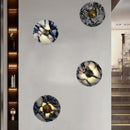 Ljojo Marble LED Wall Lamp with Gold Metal Finish