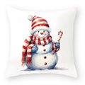Christmas Cartoon Animal Printed Pillowcase by Ljojo: Decorative Throw Cover for Sofa, Living Room, Cushion