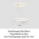 Modern Ring Hall LED Hanging Lamps Exquisite Home Decoration for Living Dining Bedrooms by Ljojo