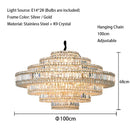 Ljojo LED Crystal Ceiling Chandeliers | Modern Luxury Designer Hanging Lamps for Living Room