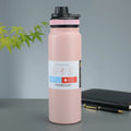 Ljojo 24H Insulated Stainless Steel Water Bottle with Handle, BPA-Free Sports Thermos