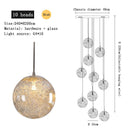 LED Staircase Chandelier Modern Glass Hollow Sphere Ljojo