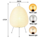 Ljojo Noguchi Akari Rice Paper Floor Light Japanese Table Desk Lamp E27 Bulb White Glass