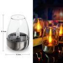 LED Solar Light Waterproof Candles Outdoor Rechargeable Tea Lights for Party Garden Decor by Ljojo