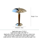 Ljojo Retro Wood Flying Saucer Bedside Lamp LED Decorative Lighting American Style