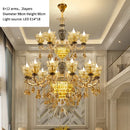 Ljojo Luxury Crystal Chandelier Lamp for Living Room Bedroom Decor Atmosphere Lighting