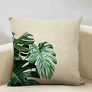 Exotic Tropical Leaf Pattern Pillow Covers by Ljojo - Perfect for Sofa, Bedroom, and Car