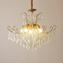 French Crystal LED Pendant Light: Romantic Bedroom Luxury Lamp by Ljojo