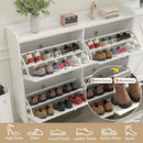Ljojo™ Farmhouse Shoe Cabinet with 4 Drawers: Stylish Entryway Storage