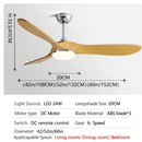 Ljojo Modern 42 Inch Ceiling Fan with Remote Control and LED Light - Pure Copper Motor