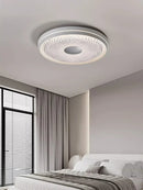 Ljojo 50CM Crystal Acrylic LED Ceiling Light for Living Room, Dimmable Bedroom Lamp