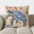 Blue Marlin Artistic Throw Pillow Cover by Ljojo - Sofa Bedroom Car Decor