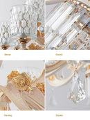 Ljojo Luxury Crystal Chandeliers: Elegant LED Lighting for Home Decor.