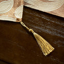 Ljojo Luxury Embroidered Jacquard Table Runner for Home and Restaurant Tables
