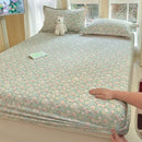 Ljojo 100% Cotton Mattress Protector Cover - Single Piece, Non-slip, Dustproof