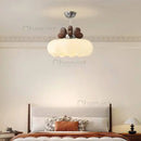 Ljojo Walnut Deer Horn LED Pendant Light for Bedroom Living Room Indoor Lighting Fixture