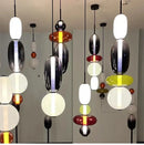 Italian Colored Glass Candy LED Pendant Light Fixture for Kitchen by Ljojo