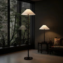 Ljojo Bamboo Floor Lamp: Retro Chinese Style Standing Table Light for Living Room & Bedroom