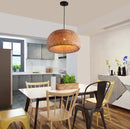 Bamboo Pendant Lamps Hand Knitted Chinese Style Weaving Hanging Lamps 26cm - Restaurant Home Decor Lighting Fixtures