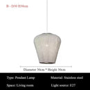 Italian Stainless Steel Pendant Lights Modern Hanging Chandeliers for Living Room Kitchen - Ljojo