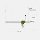 Ljojo LED Chandelier Plant Suspension Pendant Light - Black Kitchen Bar Dinning Room
