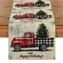Christmas Tree Snowflakes Table Runner by Ljojo: Farmhouse Wedding Party Decoration