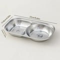 Ljojo Mini Stainless Steel Divided Children's Dinner Plate - Cute & Durable