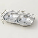 Ljojo Mini Stainless Steel Divided Children's Dinner Plate - Cute & Durable