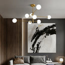 Geometry Chandelier Glass Pendant Light for Dining room Kitchen Island by Ljojo
