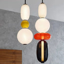 Modern Colorful Glass Pendant Chandelier Light for Loft Living Room - Ljojo