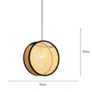 Japanese Bamboo Woven Rattan Chandelier Pendant Lamp - Modern Minimalist Restaurant Homestay Decor by Ljojo