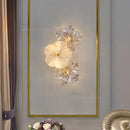 Ljojo French Luxury Living Room Wall Light 2025 Creative Flower Bedroom Decor Bedside Lamp