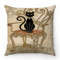 Cute Cartoon Cat Pillow Cover 45x45cm - Ljojo Home Decorodox