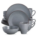 Ljojo MODA Stoneware Dinner Set - 48-Piece Grey Tableware in VANCASSO Design