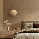 Natural Stone Wall Lamp Travertine Sconce Light by Ljojo for Foyer Dining Room Bedroom.