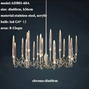 Ljojo Luxe Crystal Chandelier: Elegant Nordic Office & Living Room Pendant Lamp