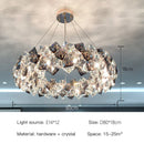 Ljojo Luxury Crystal Chandelier: Modern Gold Bedroom Living Room Lighting Fixtures