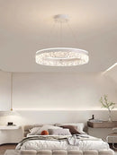 Ljojo LED Chandelier with Remote Control for Modern Home Decor