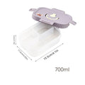 Ljojo 4 Grids Refrigerator Food Storage Box Kitchen Organizer