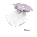 Ljojo 4 Grids Refrigerator Food Storage Box Kitchen Organizer