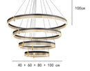 Modern Acrylic Pendant Light for Living Room - Luxurious Glossy Chandelier by Ljojo