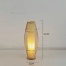 Ljojo Art Chinese Floor Lamp Retro Bamboo Weaving Living Room Tea Room Classic Lighting