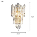 Crystal Wall Lamp: Postmodern Luxury Light Fixture for Living Room and Bedroom by Ljojo