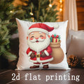 Cute Santa Claus Christmas Pillow Cover for Sofa, Bedroom, Car - Ljojo